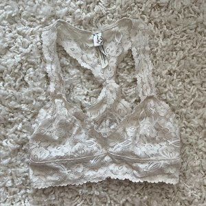 Free People | Galloon Lace Racerback in Cream | Size S